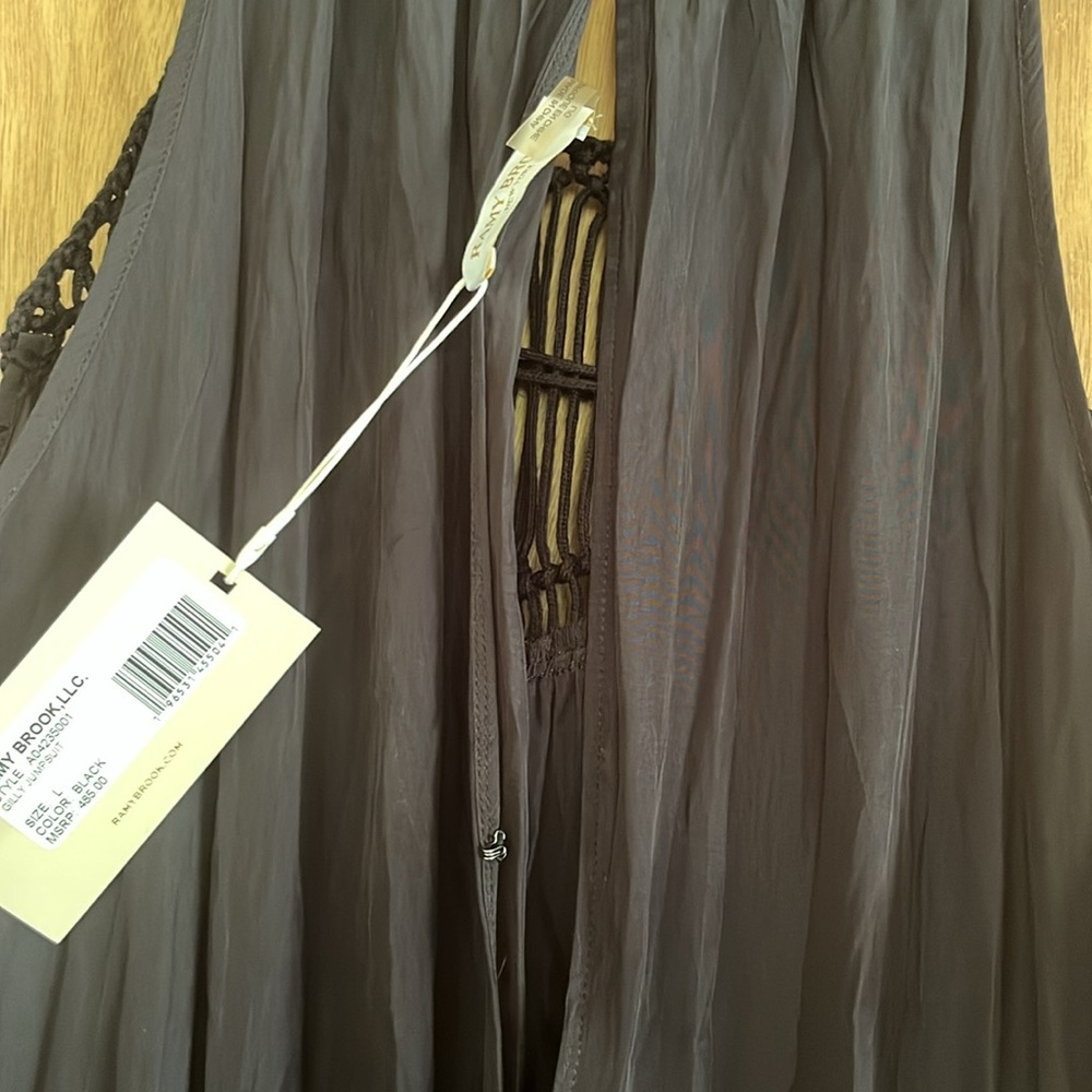 NEW RAMY BROOK gilly jumpsuit in black size L - Picture 9 of 10